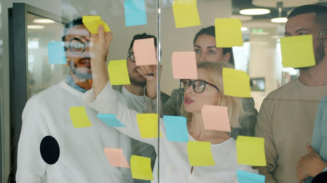 team brainstorming ideas