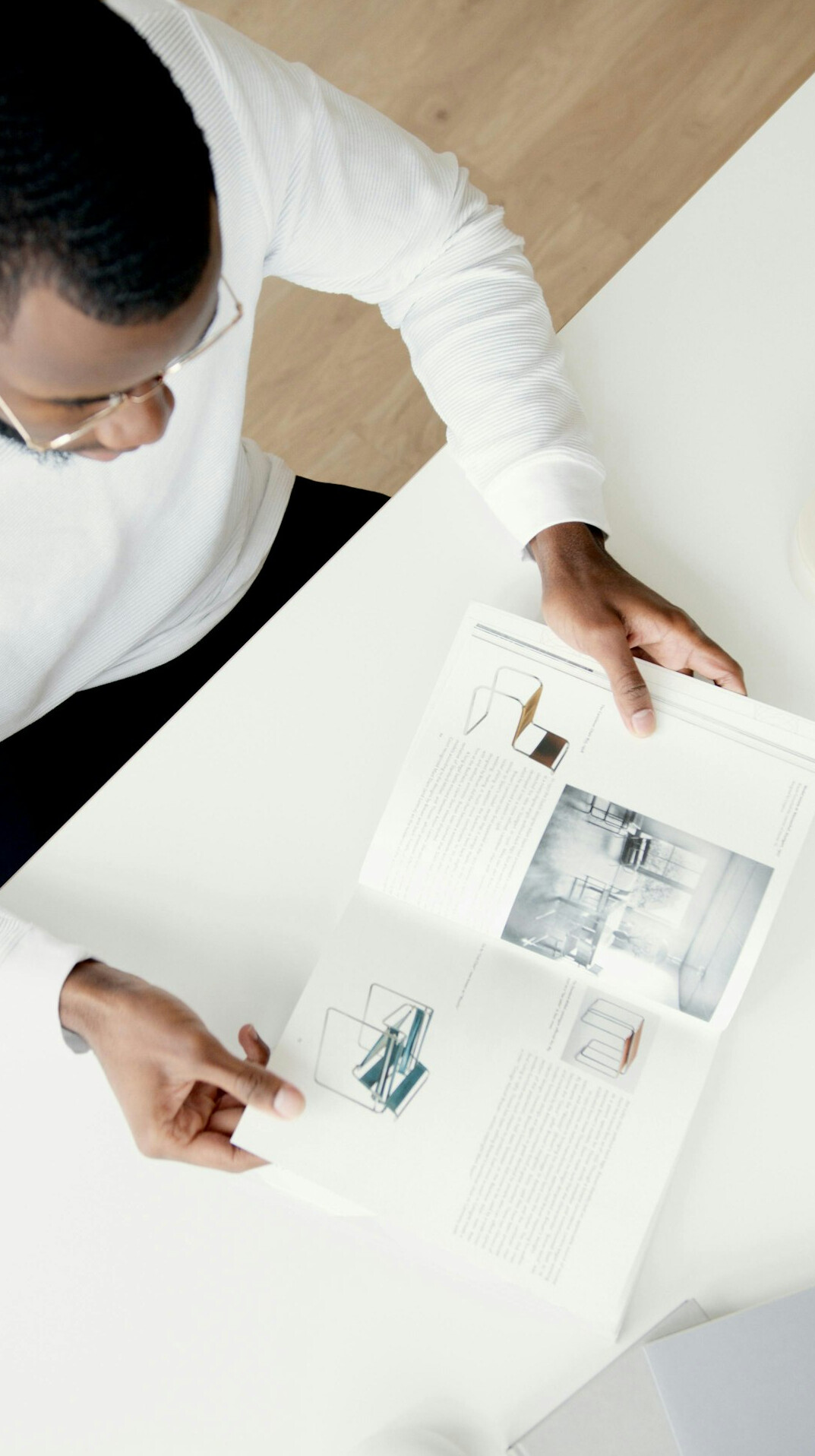 executive reviewing reports
